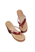 1/3 Delusion Genshin Impact Raiden Ei Shogun Japanese Geta Sandals Cosplay Shoes